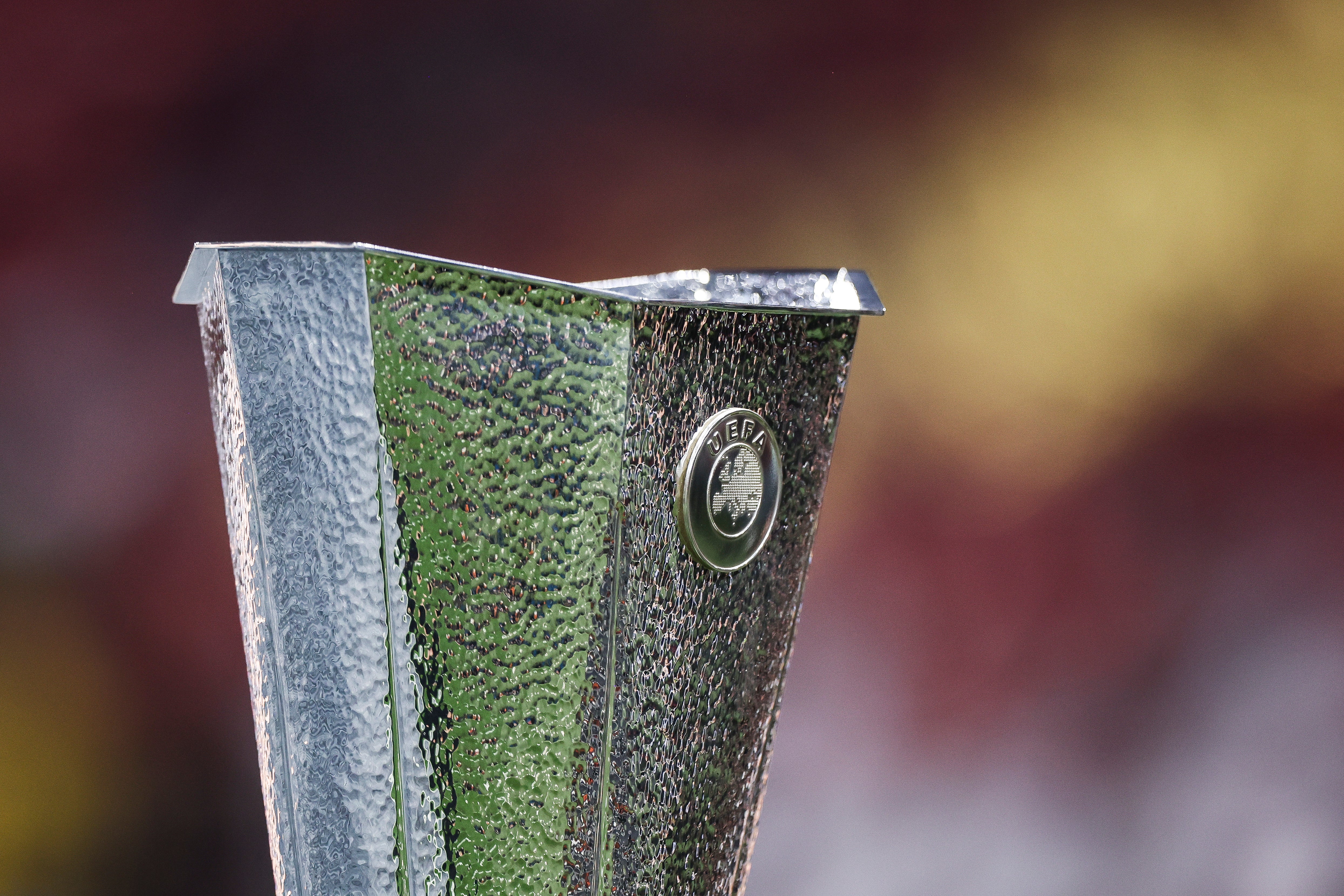 The Europa League trophy awaits the winner of the final in May