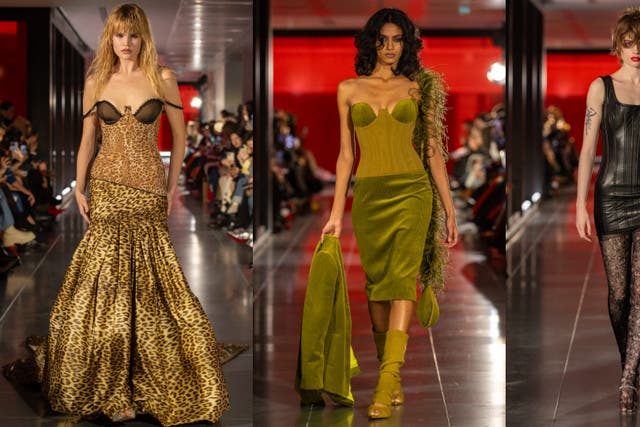 Dua Lipa & Emily Ratajkowski Wear Shimmering Crop Tops On Versace Runway –  Photos – Hollywood Life