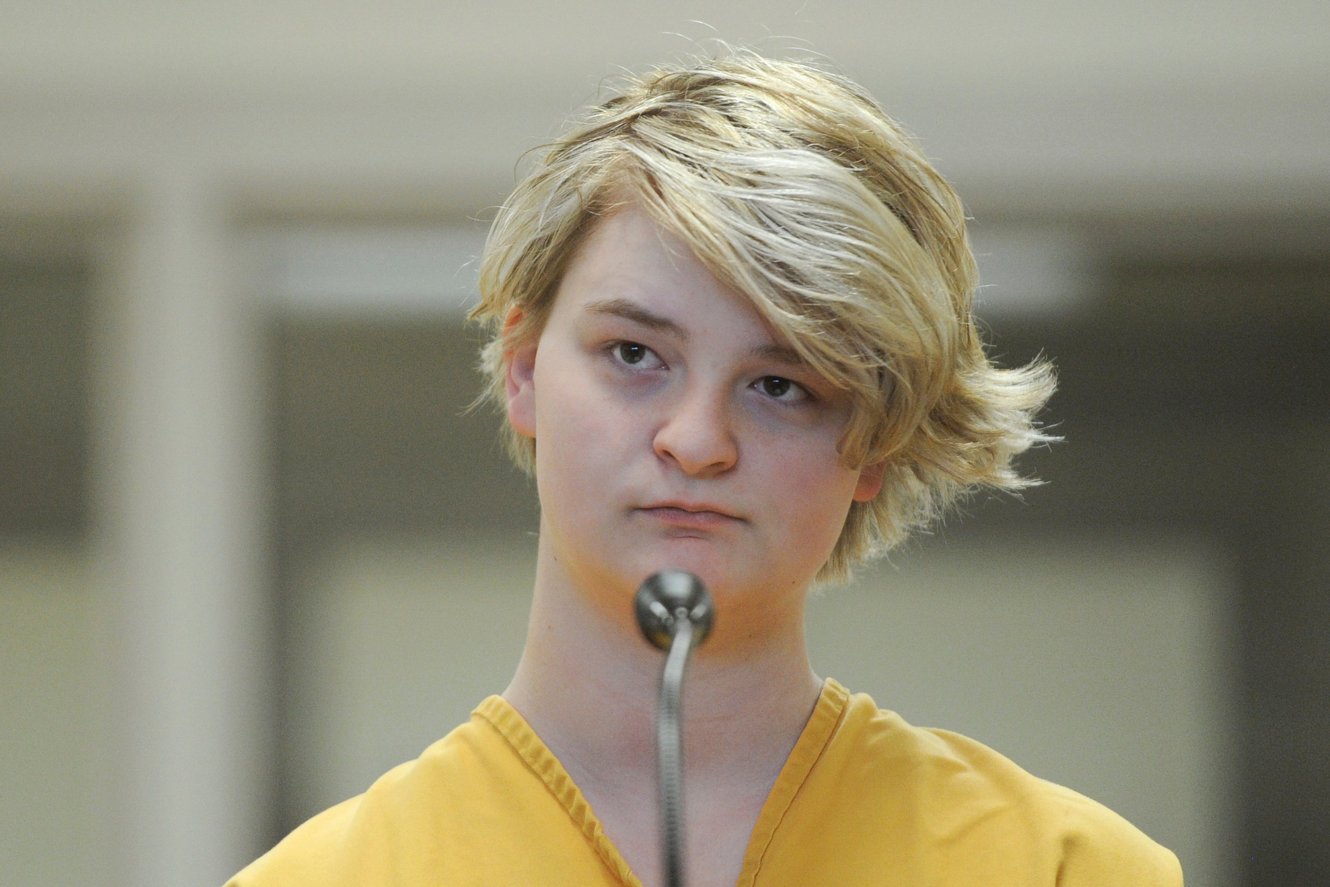 Denali Brehmer at her arraignment in the Anchorage Correctional Center on June 9, 2019