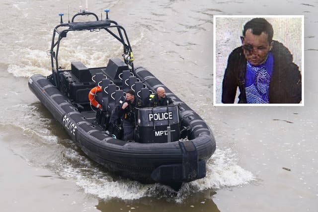<p>A body has been found in the River Thames by police searching for the Clapham chemical attack suspect Abdul Ezedi, almost three weeks after a major manhunt was launched</p>
