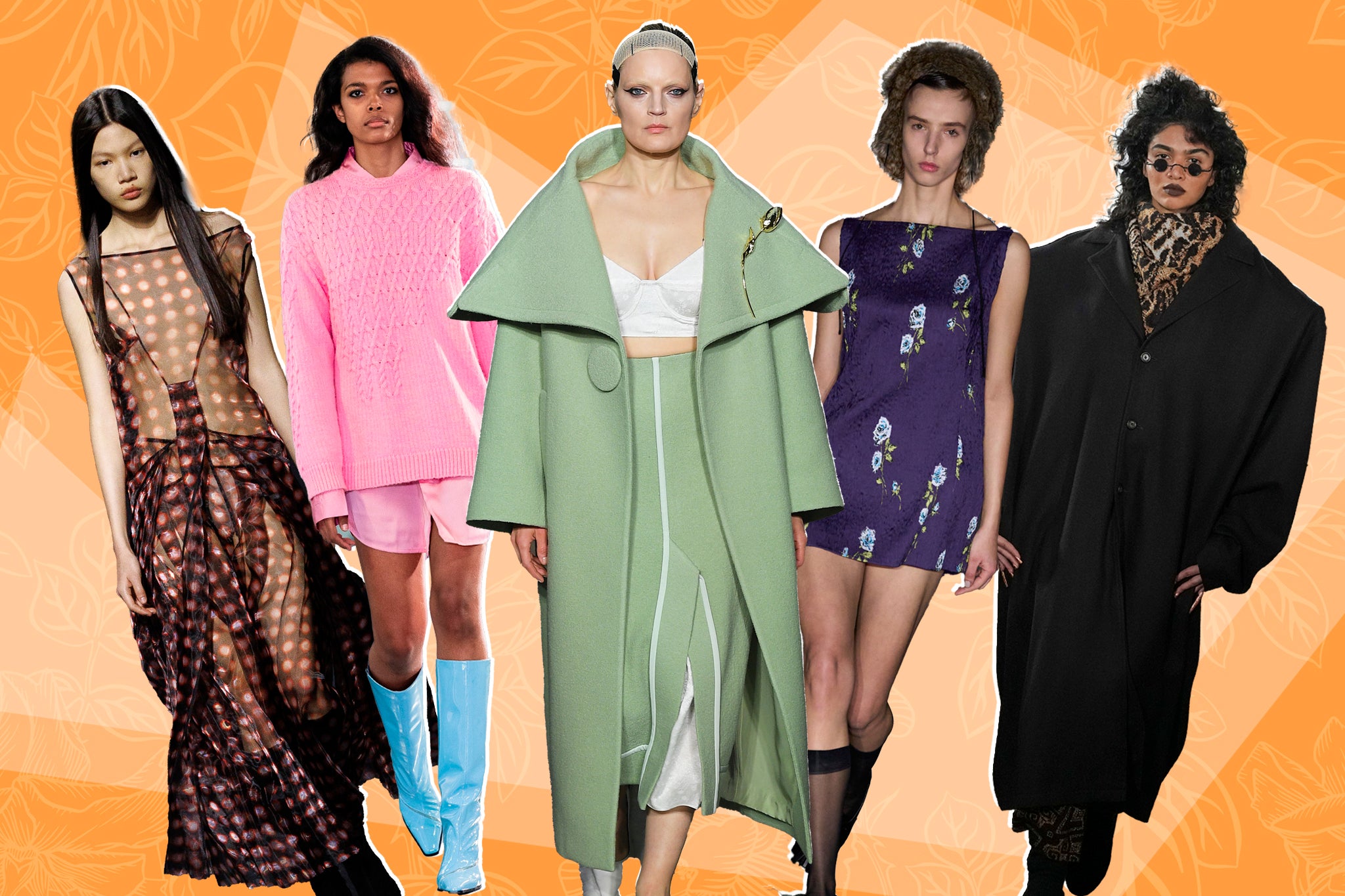 Playful pins, big coats and new vibe sheer were all seen on the runway