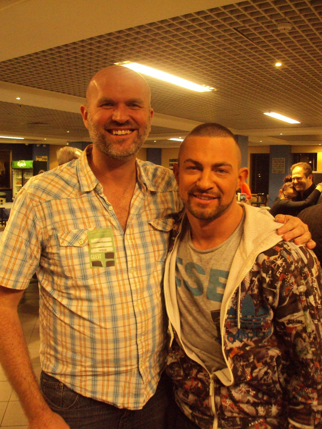 Tim Benzie with his former flatmate, Strictly Come Dancing professional Robin Windsor