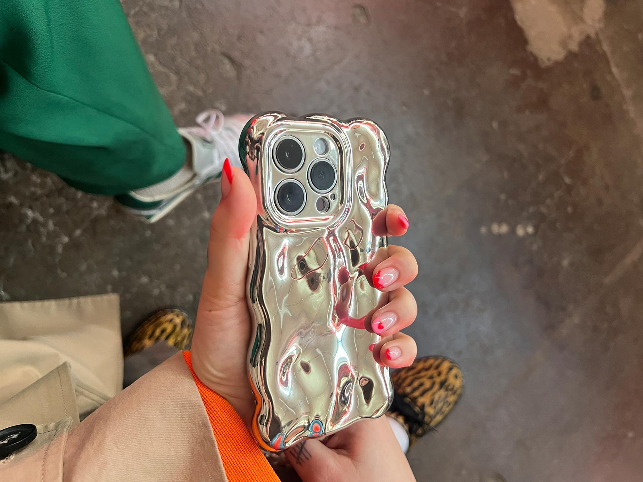 I managed to snap a pic of the iPhone case