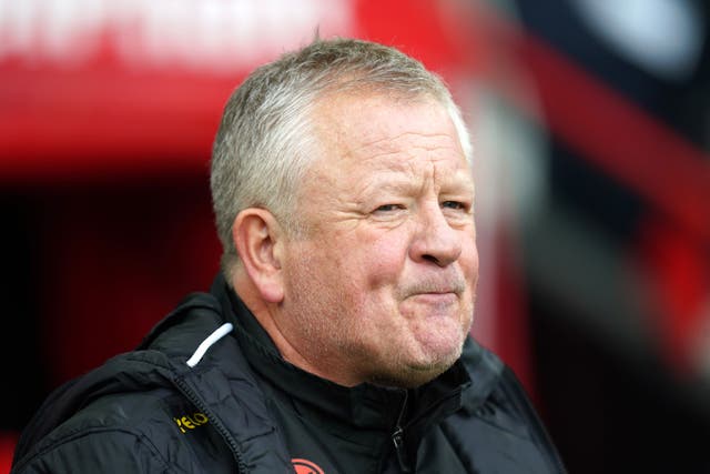 Sheffield United boss Chris Wilder has been issued an £11,500 fine (Mike Egerton/PA)