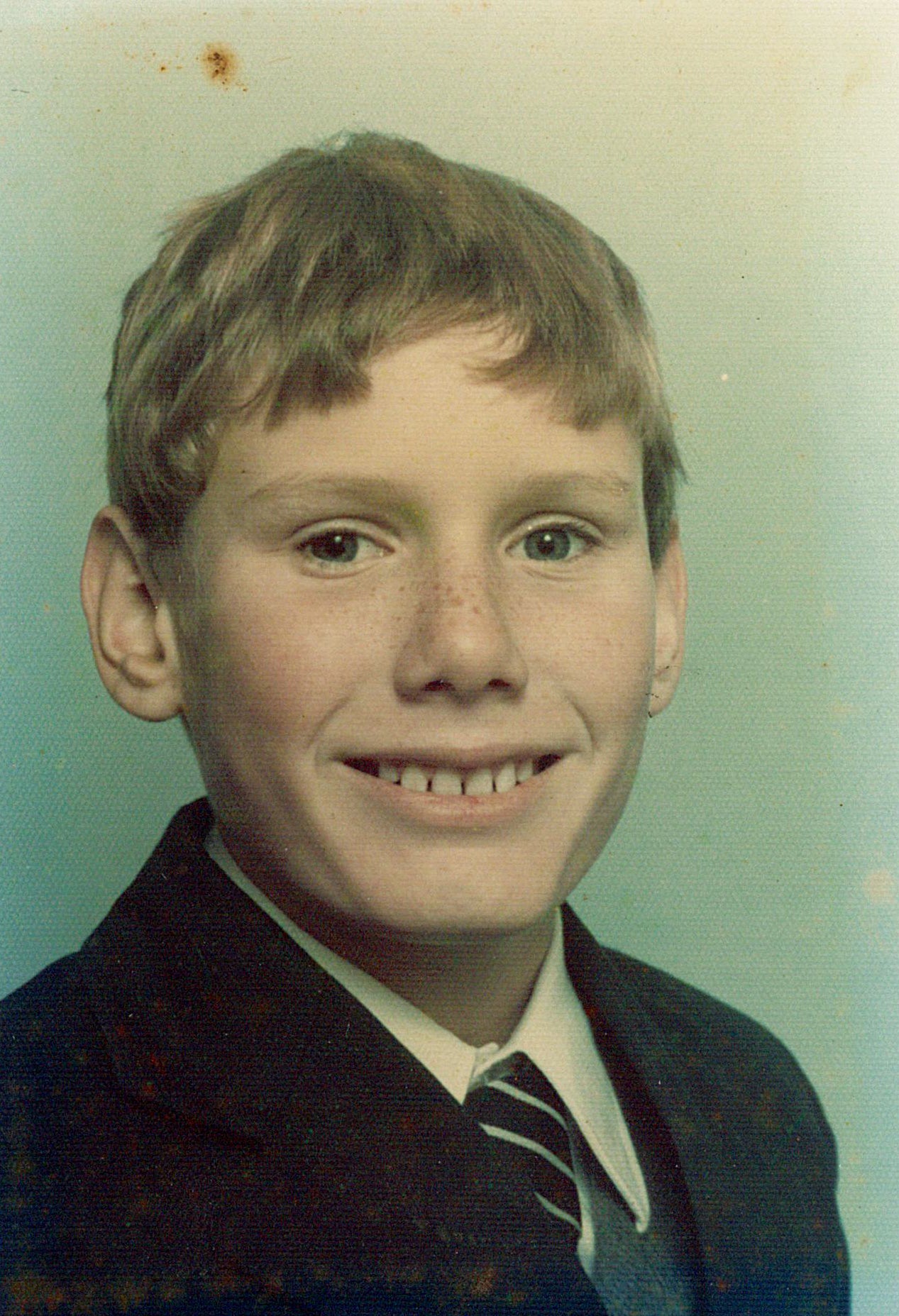 A young Starmer during his first year at Reigate Grammar School in 1974