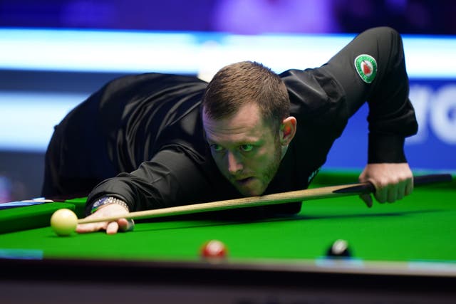 Mark Allen, pictured, made three consecutive centuries in a 6-3 win over Mark Williams in the Players Championship in Telford (Bradley Collyer/PA)
