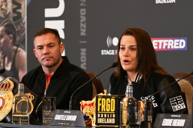 <p>Chantelle Cameron has split from her coach Jamie Moore ahead of a planned third fight with Katie Taylor</p>