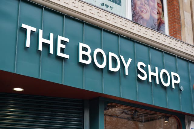 The Body Shop store on Oxford Street, central London, that has closed (Lucy North/PA)