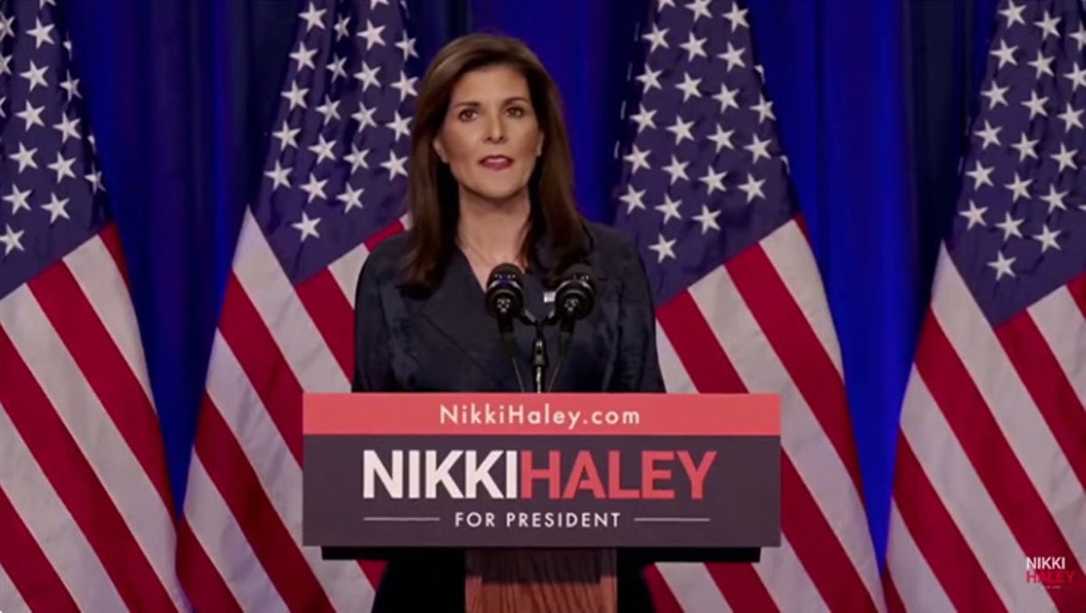 Watch: Nikki Haley doubles down on vow to stay in presidential race against Trump