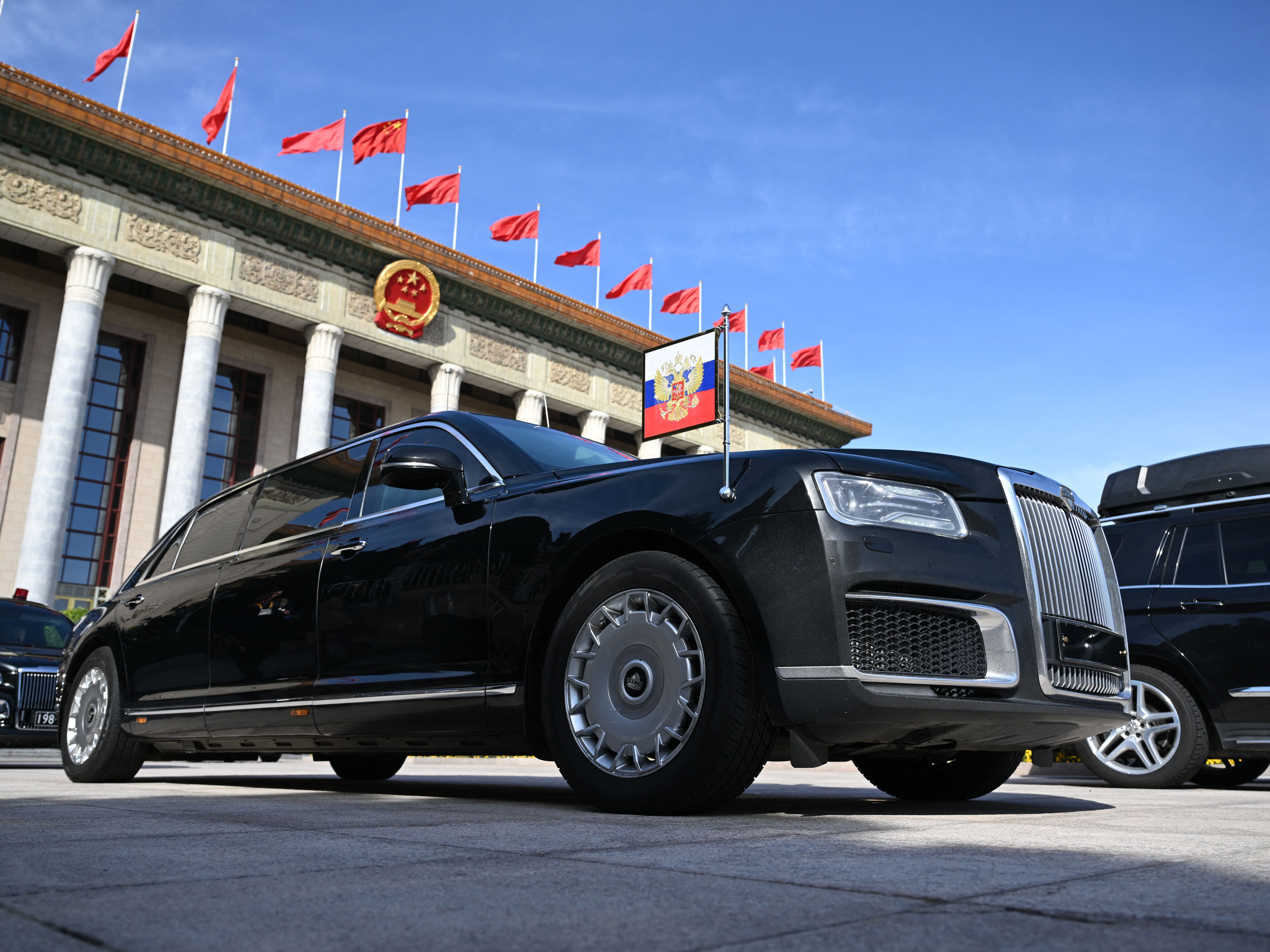 <p>An Aurus armoured car of the type gifted to Kim Jong-un </p>
