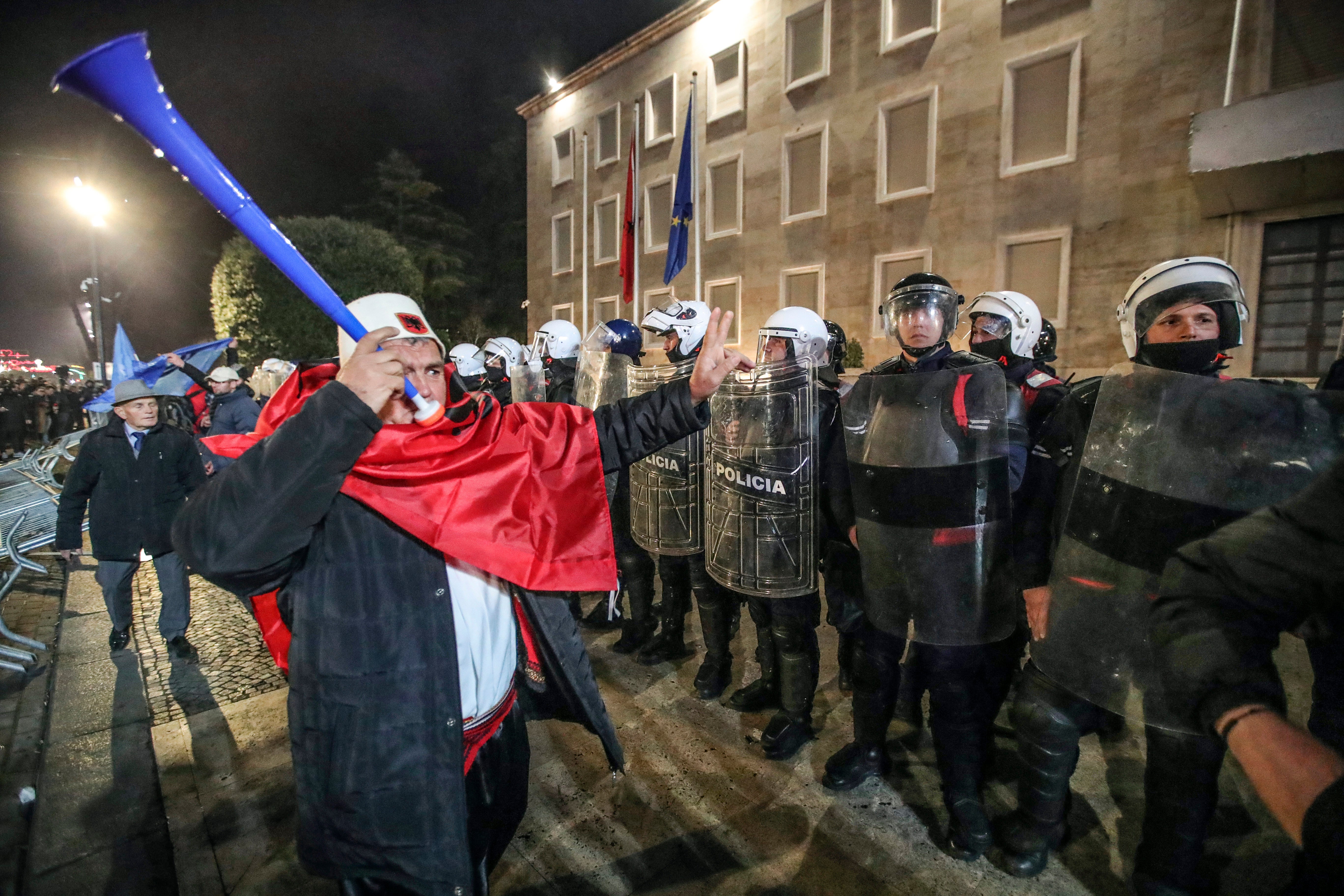 Albania Protest