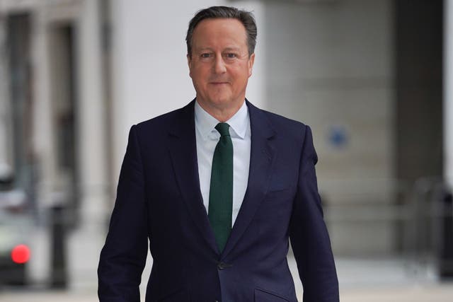 <p>Foreign Secretary Lord David Cameron (Lucy North/PA)</p>