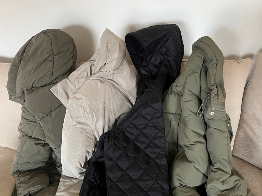 A selection of the coats we tested for this round-up