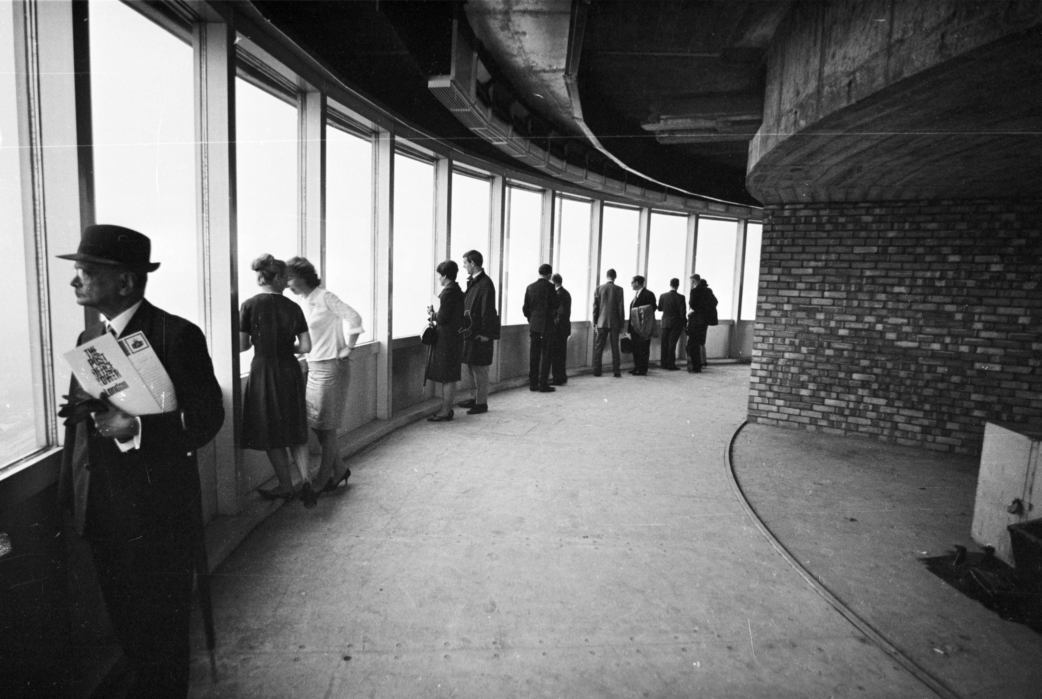 The revolving restaurant on the 34th floor in 1965
