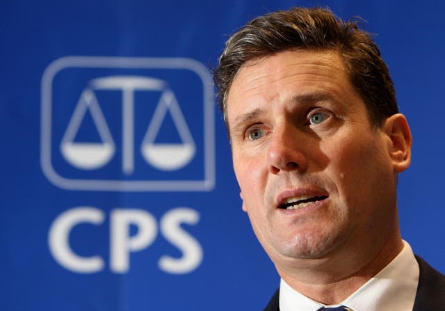 <p>Keir Starmer, the then director of public prosecutions, speaks during a press conference in 2009</p>