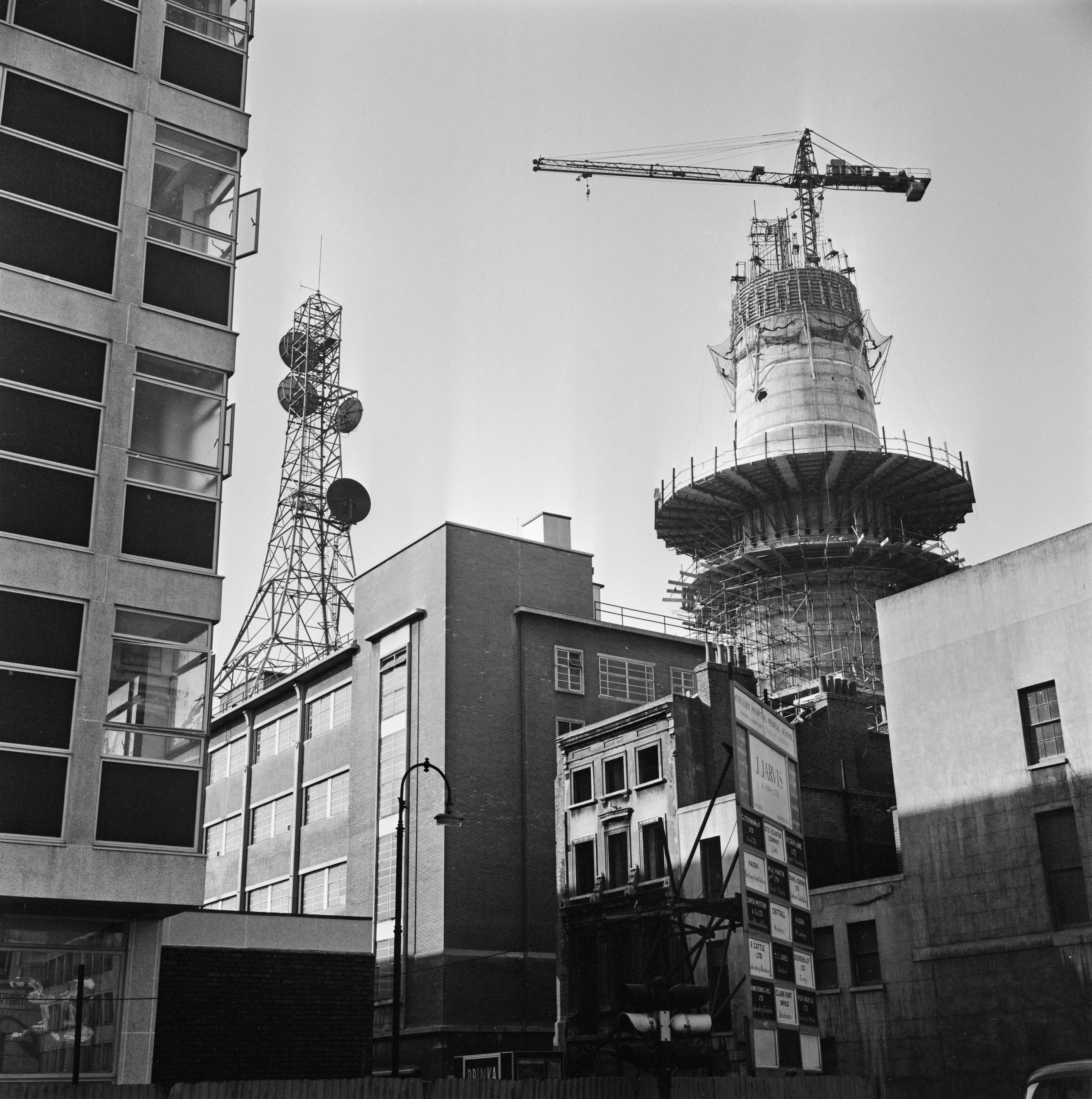 BT tower under construction