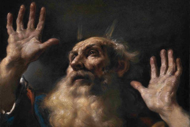 Guercino’s painting Moses was rediscovered in France in 2022 (Moretti Gallery/PA)