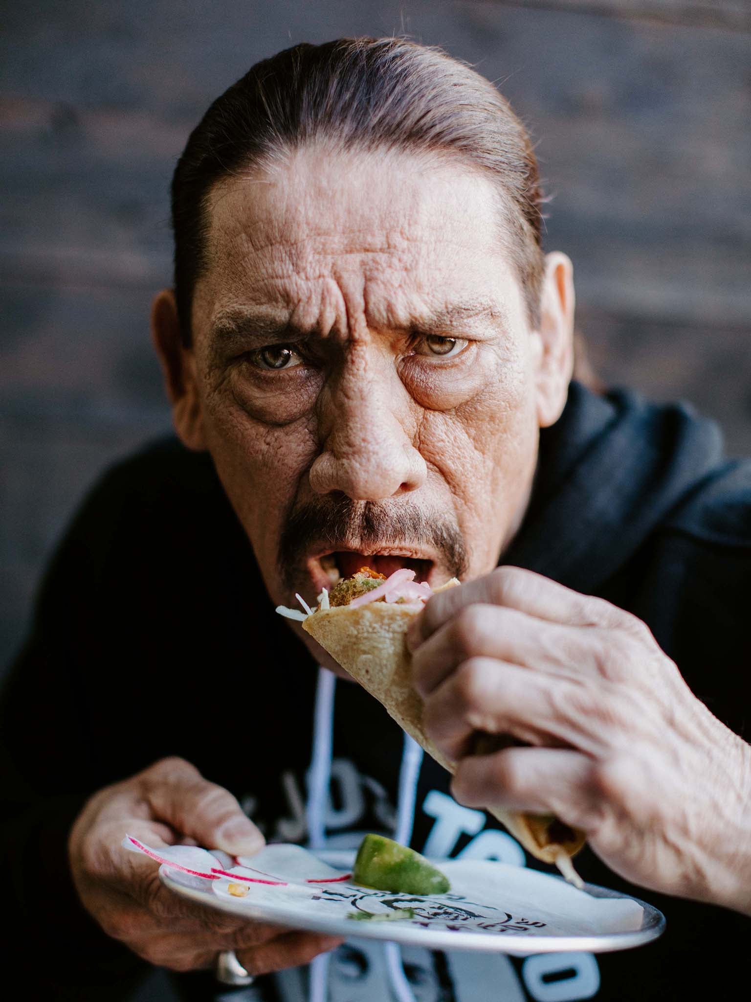 Trejo is gluten-free and teetotal