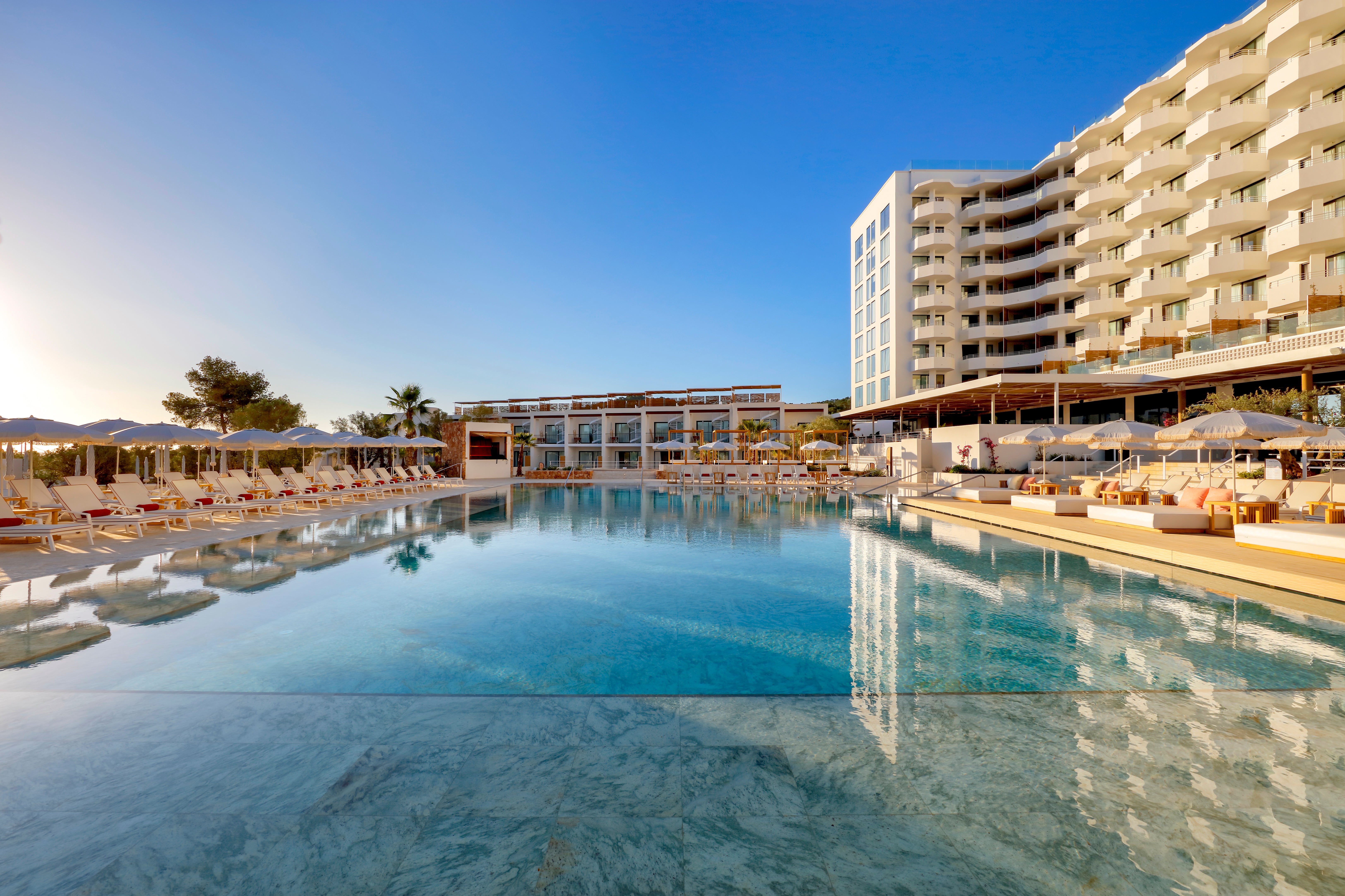Unwind in style at TRS Ibiza Hotel, with its rooftop infinity pool and spectacular spa