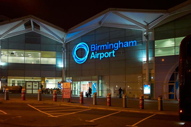 <p>All flights have been suspended at Birmingham Airport (Alamy/PA)</p>
