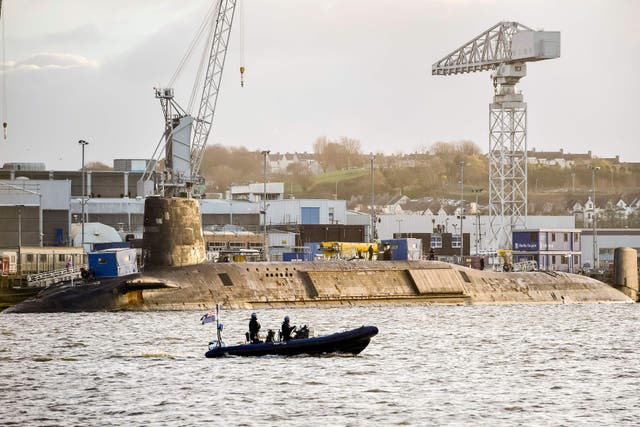 HMS Vanguard experienced an ‘anomaly’ during an exercise involving the test firing of a Trident nuclear missile (Ben Birchall/PA)