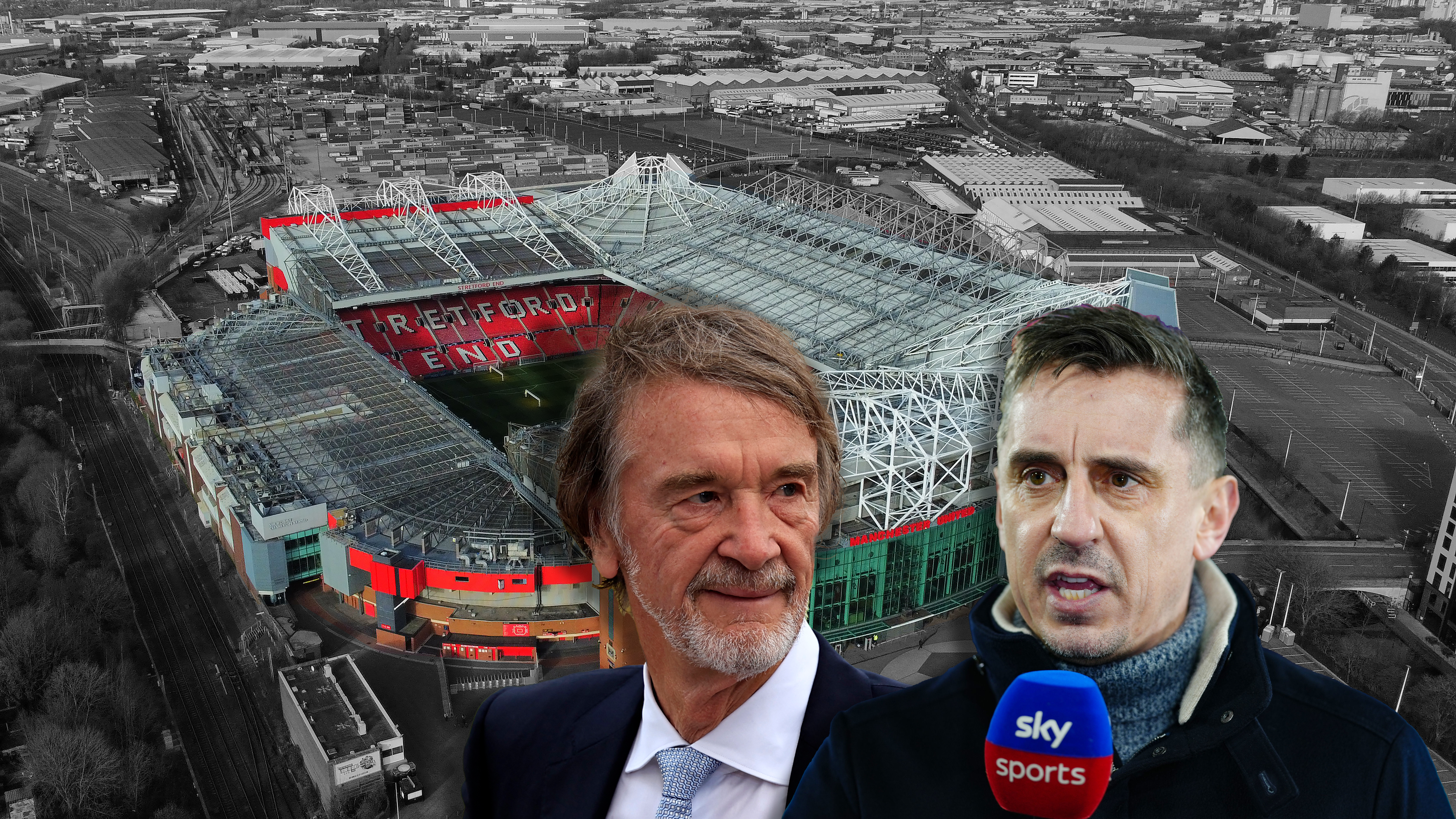 Sir Jim Ratcliffe has approached Gary Neville to assist with revamping Old Trafford
