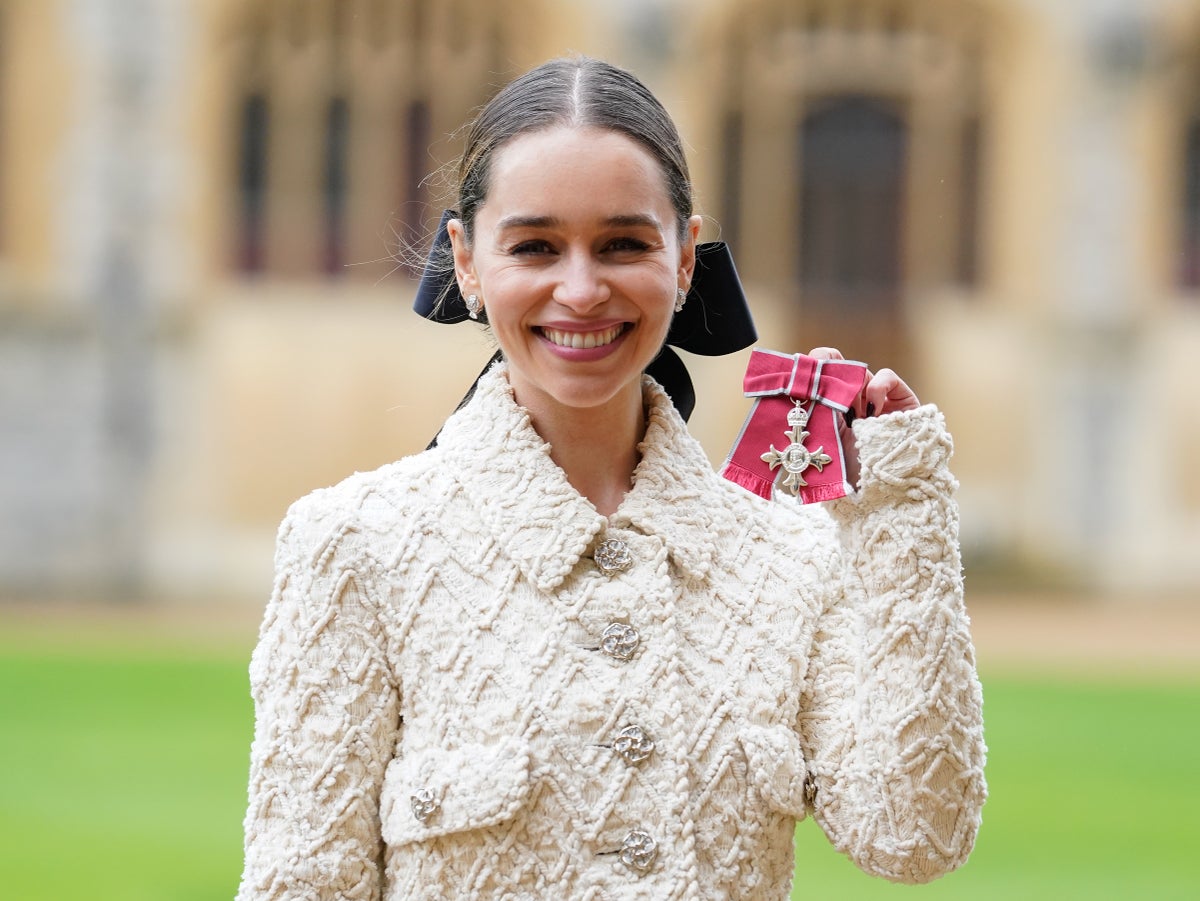 Emilia Clarke on almost dying from brain haemorrhage as she is awarded with MBE 