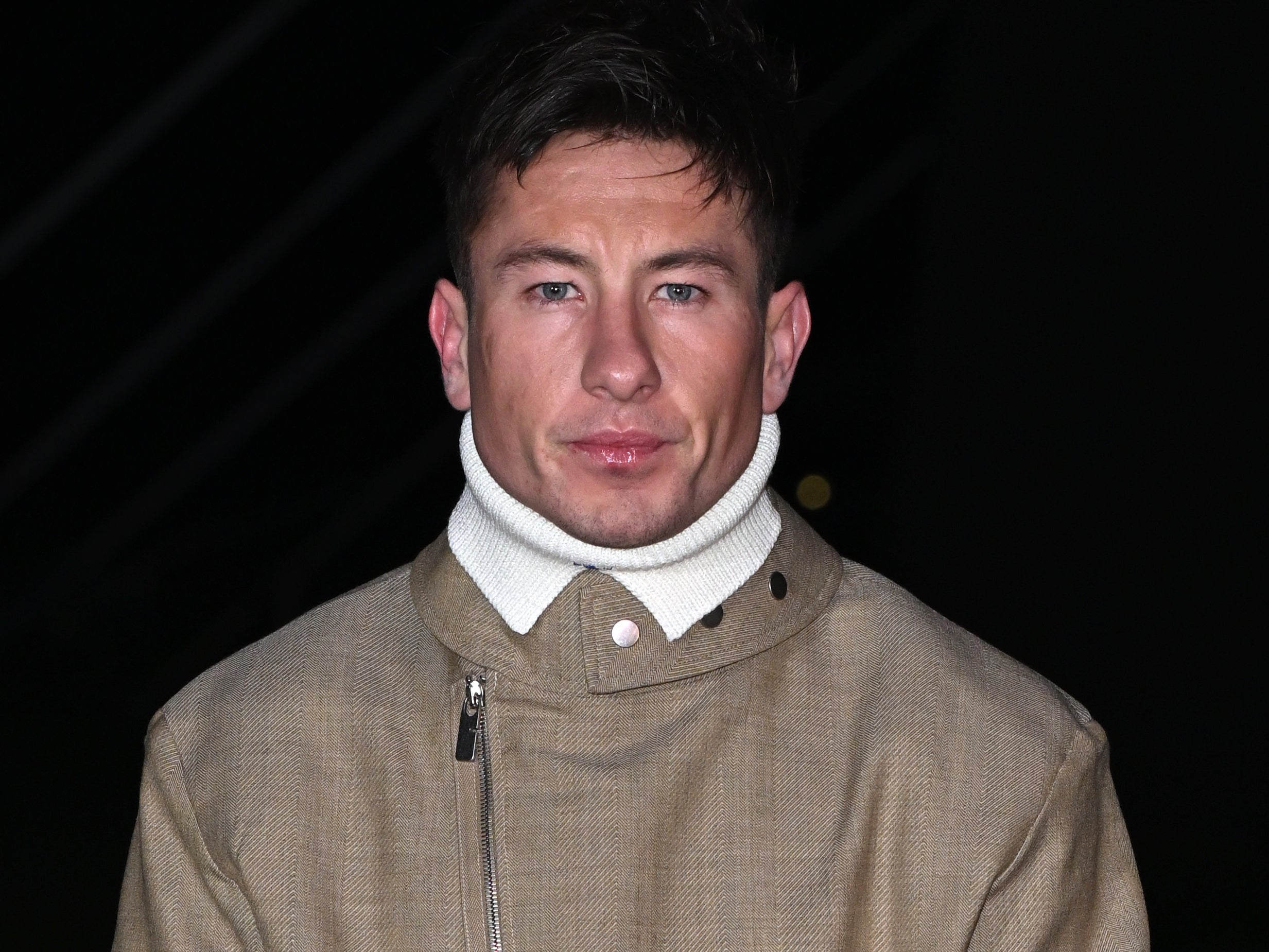 Barry Keoghan attends the Burberry show during London Fashion Week