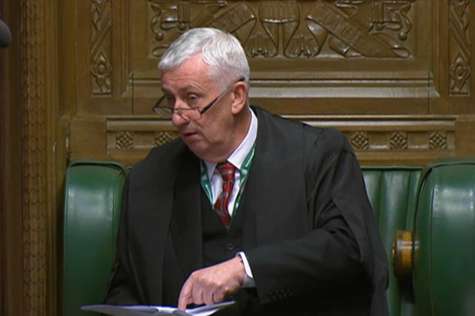 Speaker of the House of Commons Sir Lindsay Hoyle announces he has selected amendments tabled by Labour
