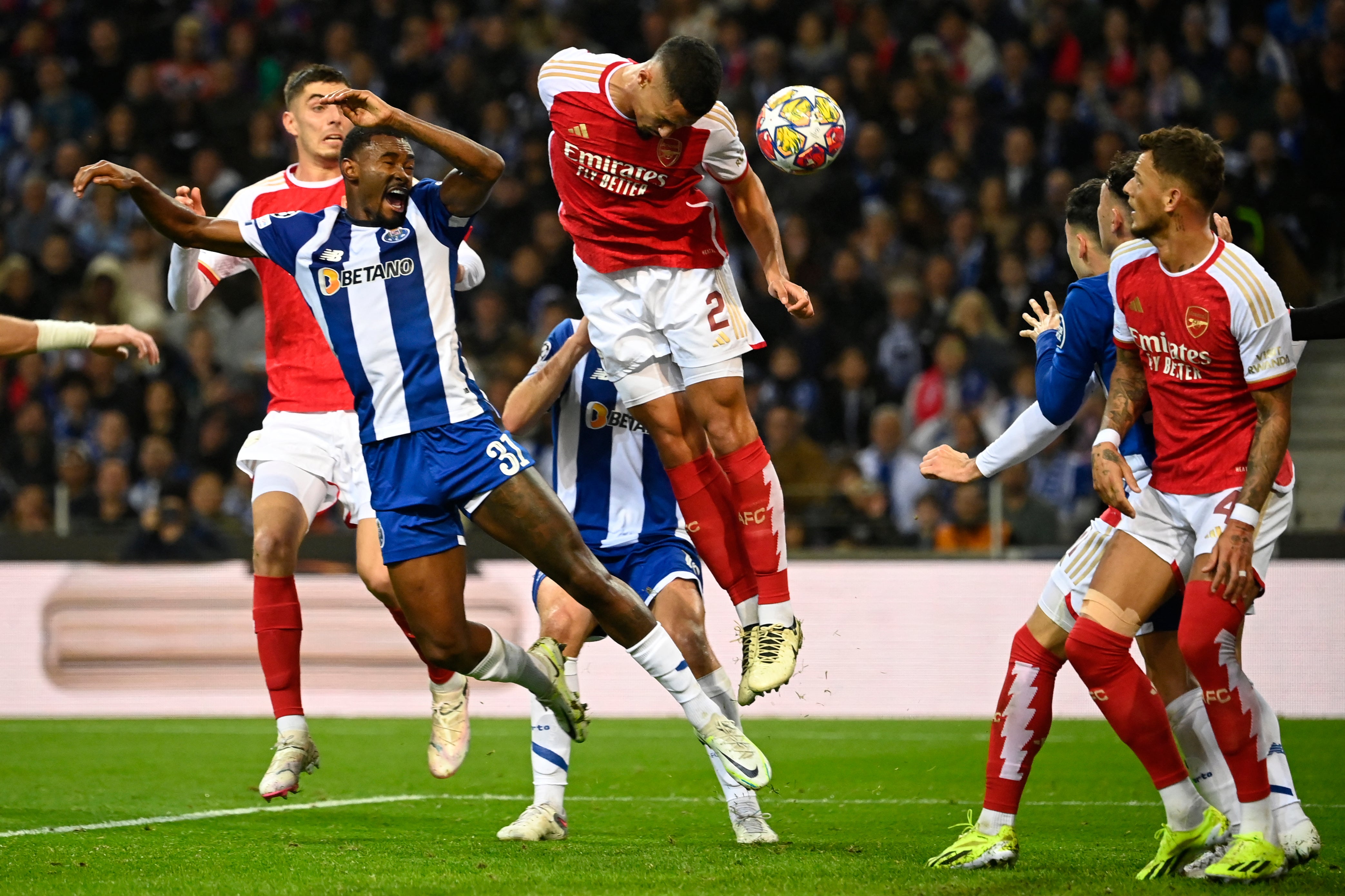 Saliba’s headed effort was the closest Arsenal came to scoring in a lacklustre attacking performance