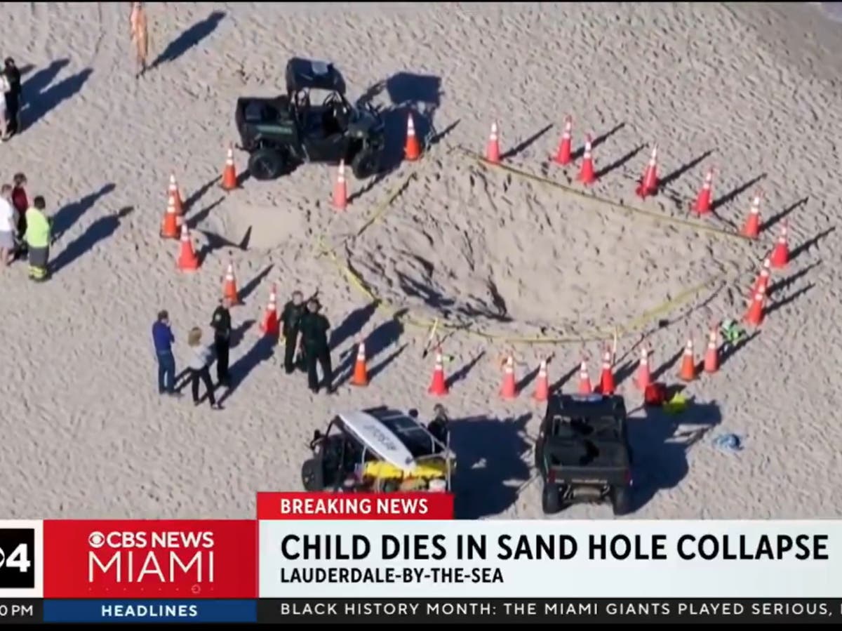 Sloan Mattingly: la policía nombra a la niña que murió jugando en una playa de Florida después del colapso del arenero