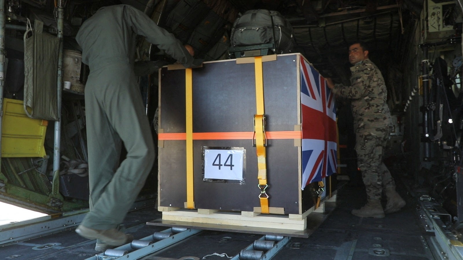 The British aid packages were dropped at Tal Al-Hawa hospital in north Gaza by Jordanian Air Force aircraft