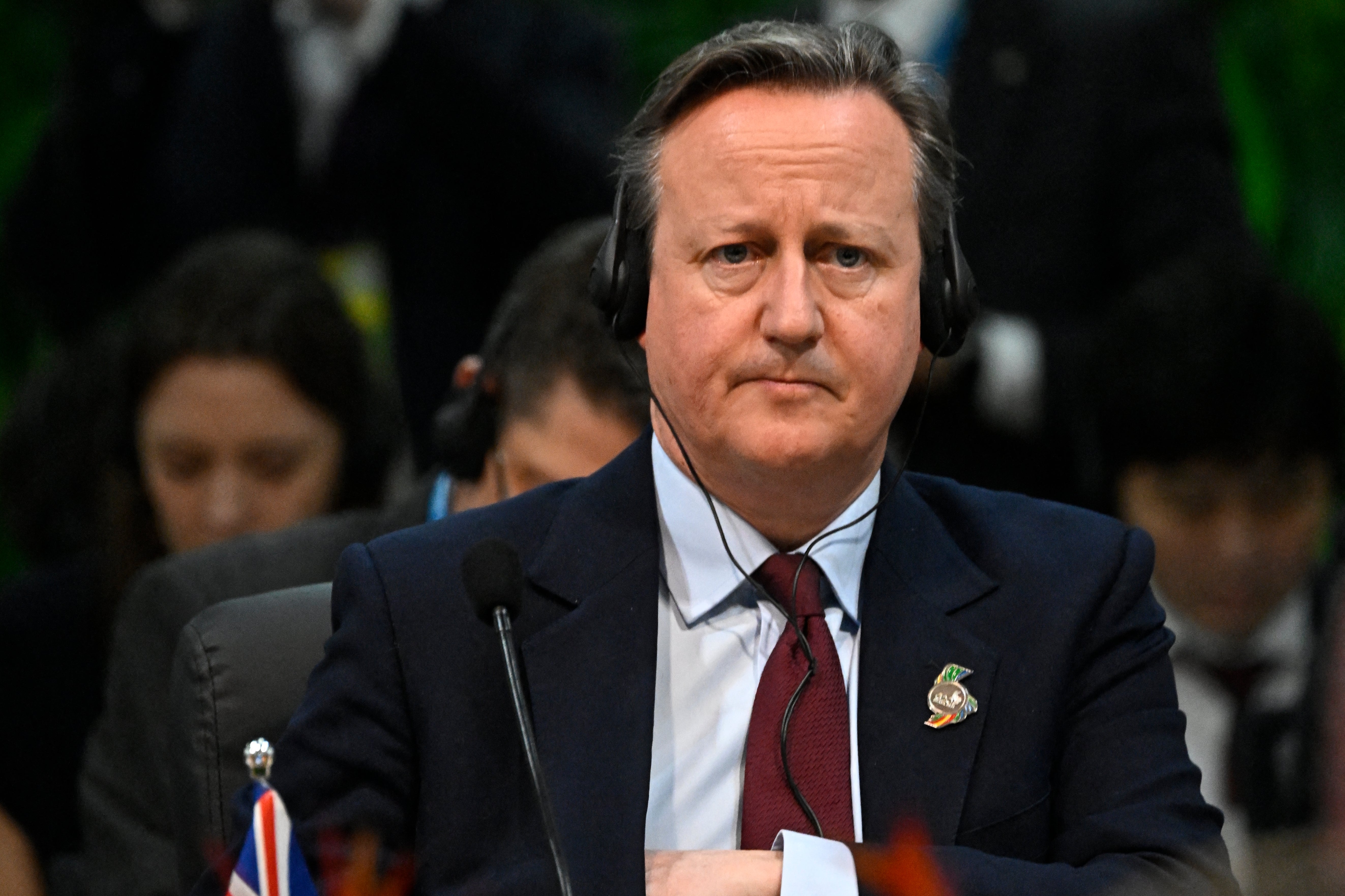 David Cameron at the G20 foreign ministers meeting in Rio de Janeiro