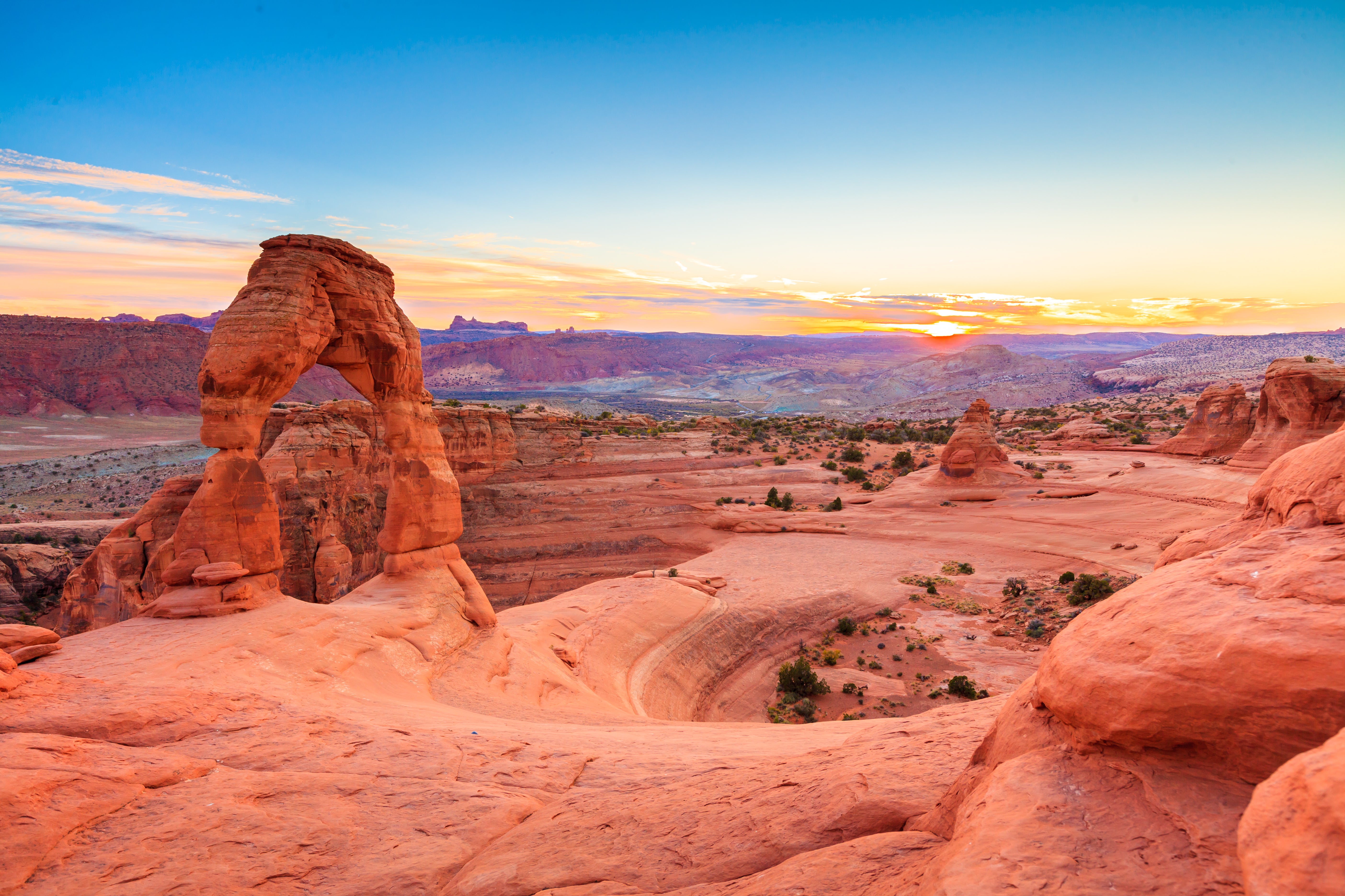 Arches National Park has over 2,000 sandstone arches