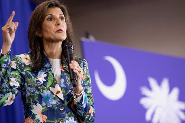 <p>Nikki Haley on the campaign trail in South Carolina </p>