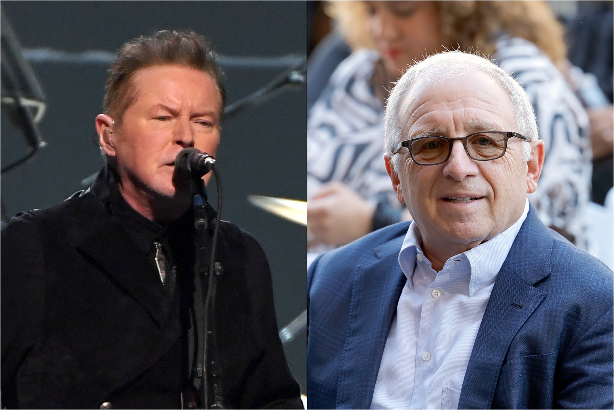 Don Henley (left) and Eagles manager Irving Azoff are key witnesses in the Hotel California case