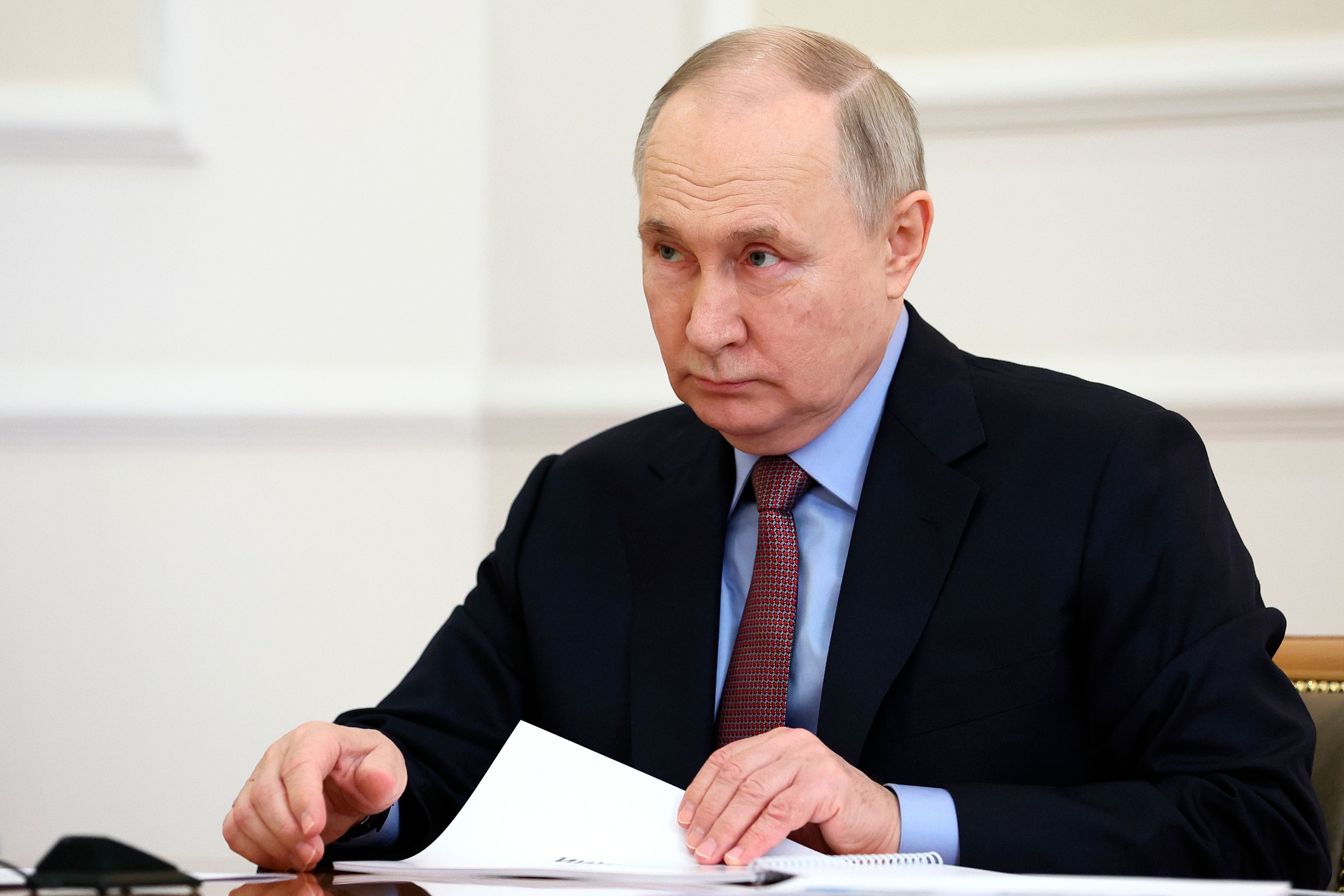 The Foreign Office said it wanted to cut off funding for Russian President Vladimir Putin’s war efforts (Sergei Bobylev, Sputnik, Kremlin Pool Photo via AP)