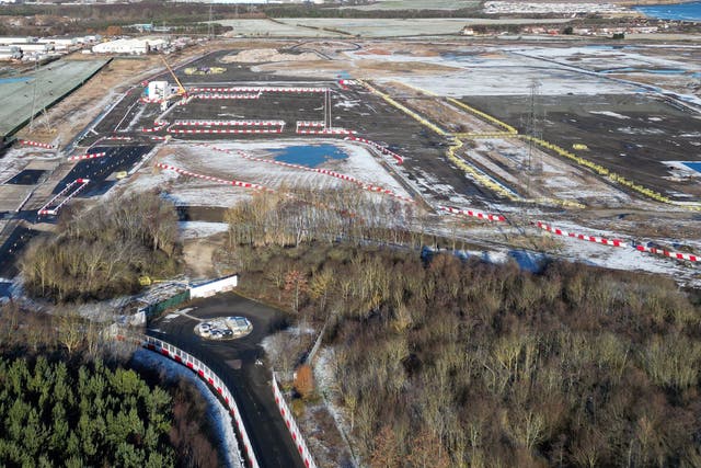 Work on the site near Blyth, Northumberland had started when the company went into administration (Owen Humphreys/PA)