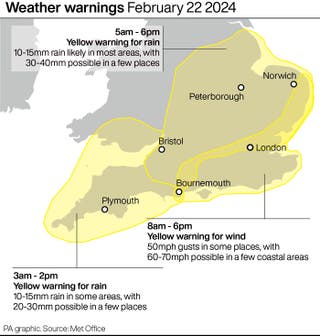 Schools forced to close as Met Office issues heavy rain weather ...