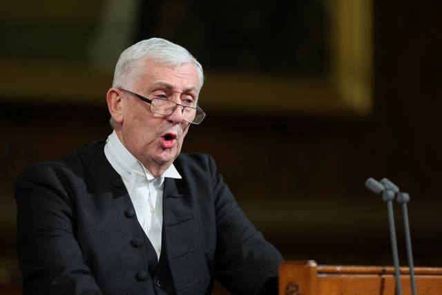 <p>Lindsay Hoyle changed the rules yesterday to allow a vote on Labour’s ‘immediate ceasefire with conditions’ amendment</p>