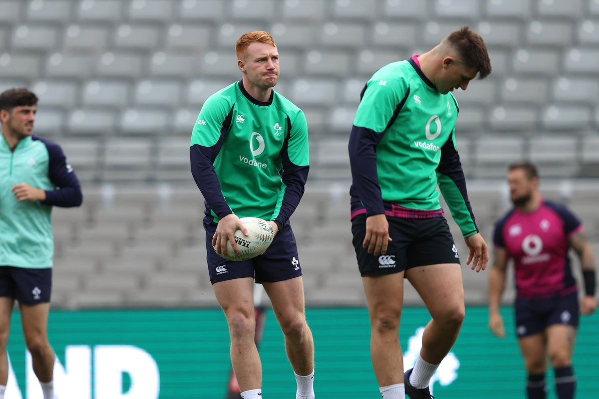 Ciaran Frawley given chance for Ireland at full back against Wales