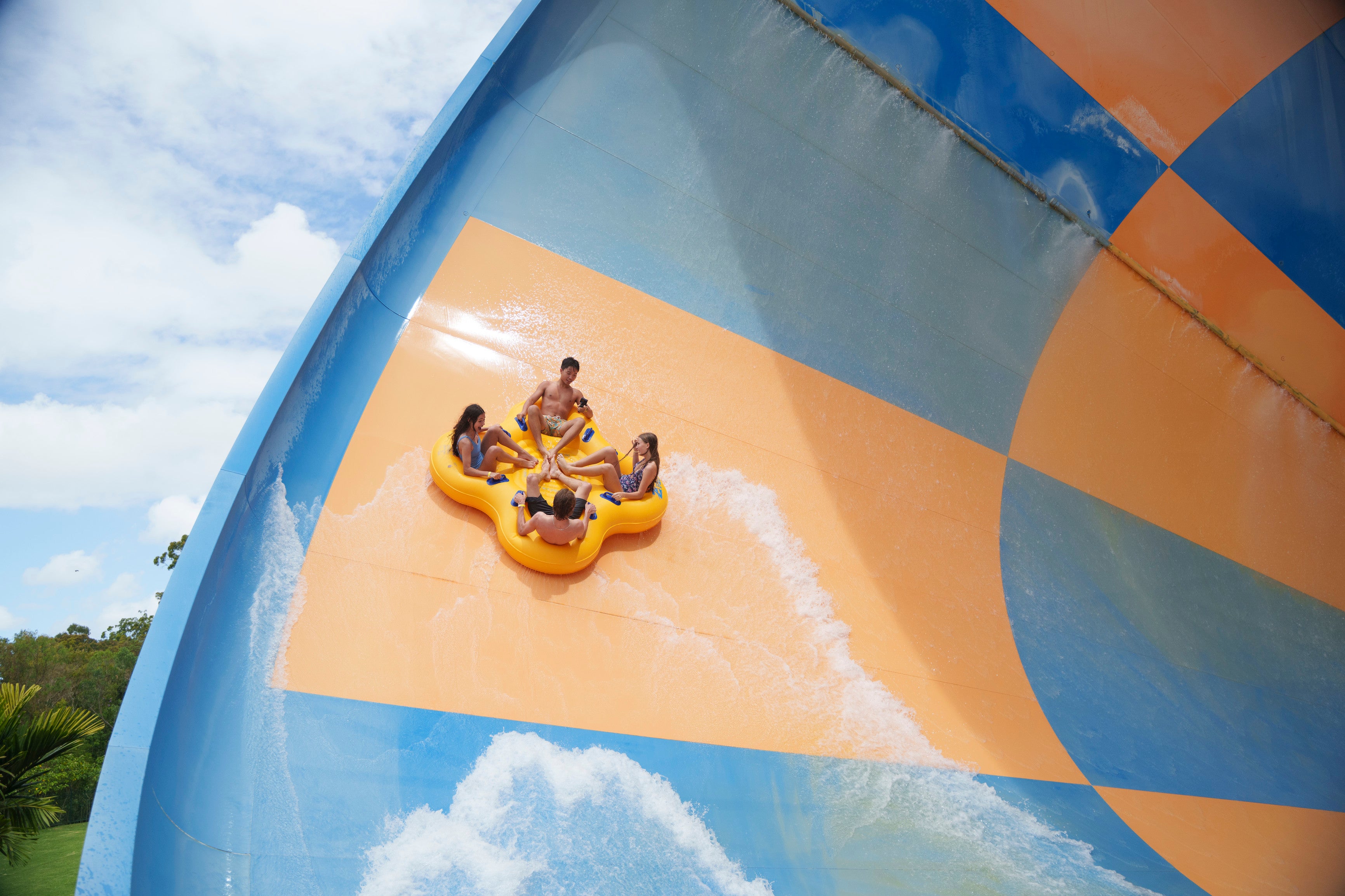There are slides for all ages at Wet ‘n’ Wild, Australia’s biggest water park