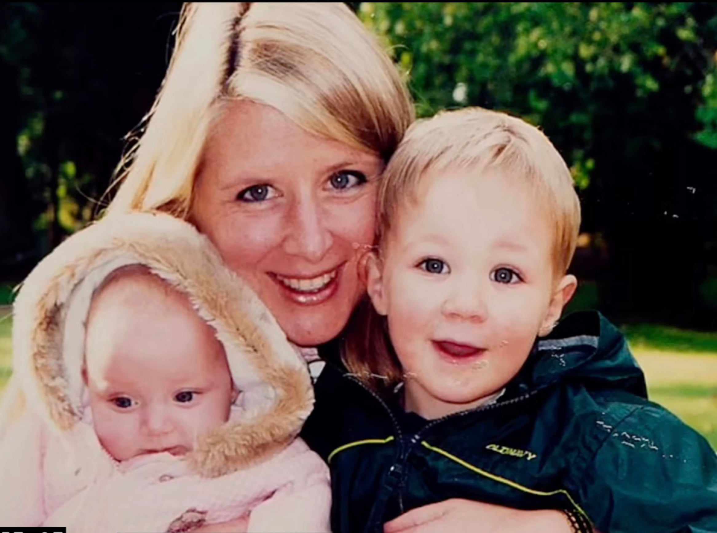 Joanna Simpson with her daughter and son