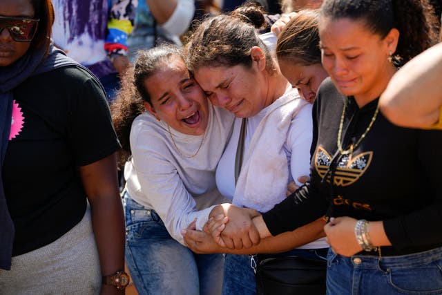 APTOPIX Venezuela Mine Collapse