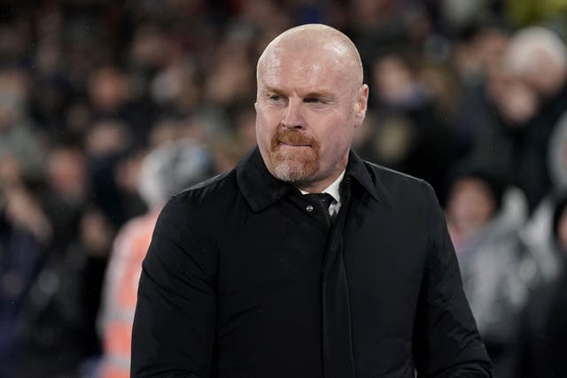 Everton manager Sean Dyche is waiting to find out the result of their appeal against a 10-point deduction (Adam Davy/PA)