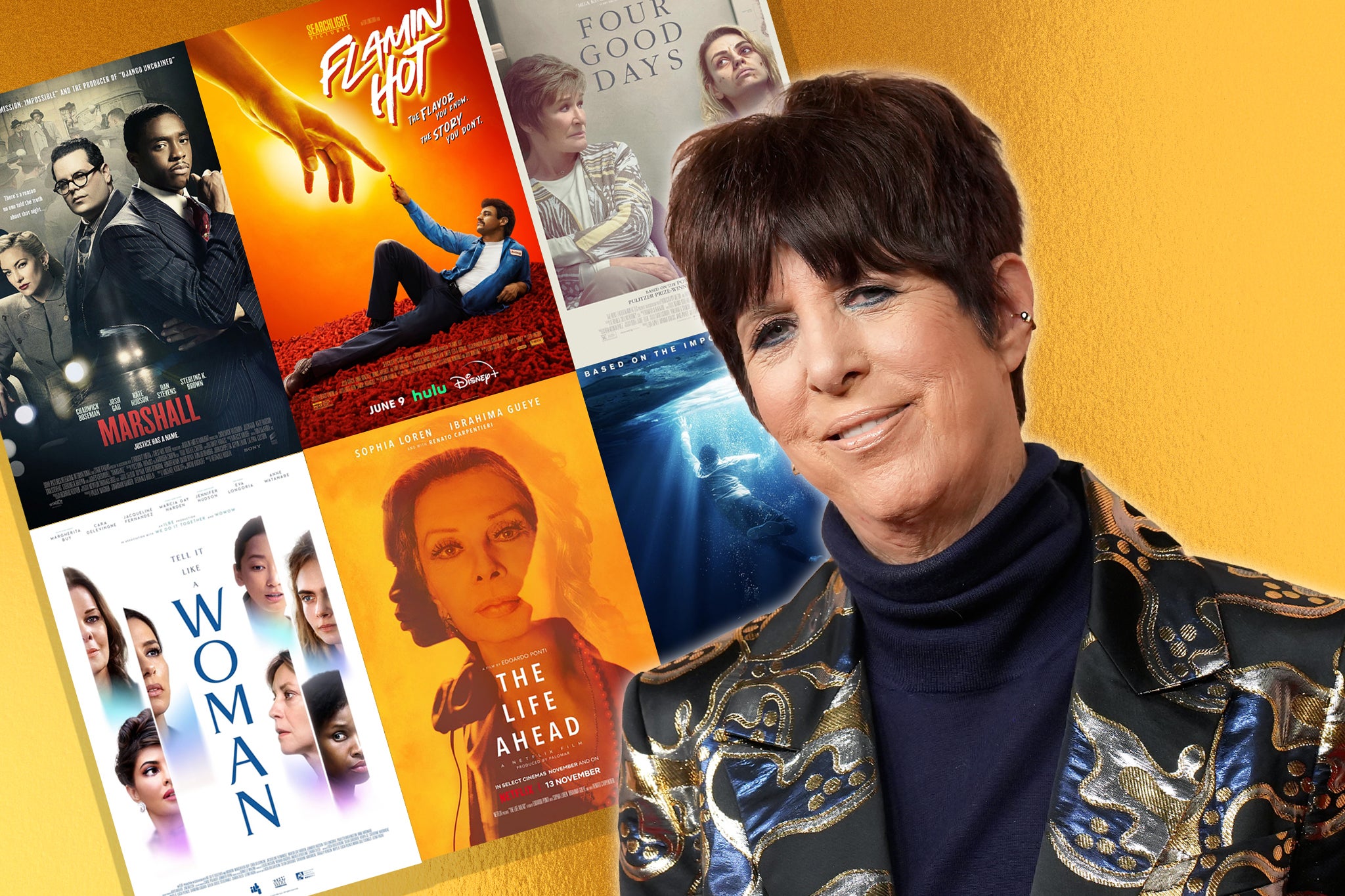 Random resume: songwriter Diane Warren with some of the films she’s put in the Oscar history books via her lyrics