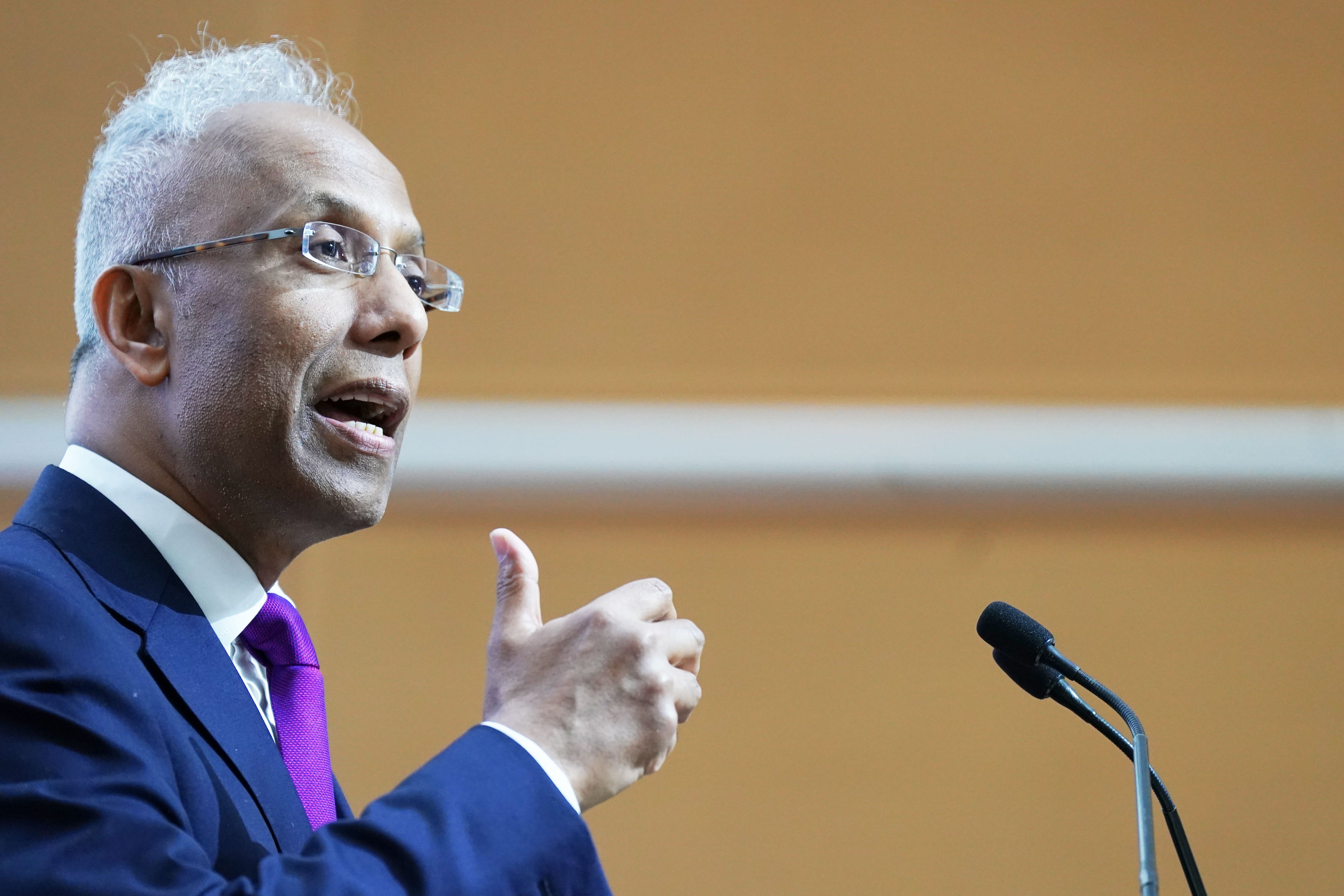 Lutfur Rahman was re-elected as Tower Hamlets mayor in 2022 (Aaron Chown/PA)