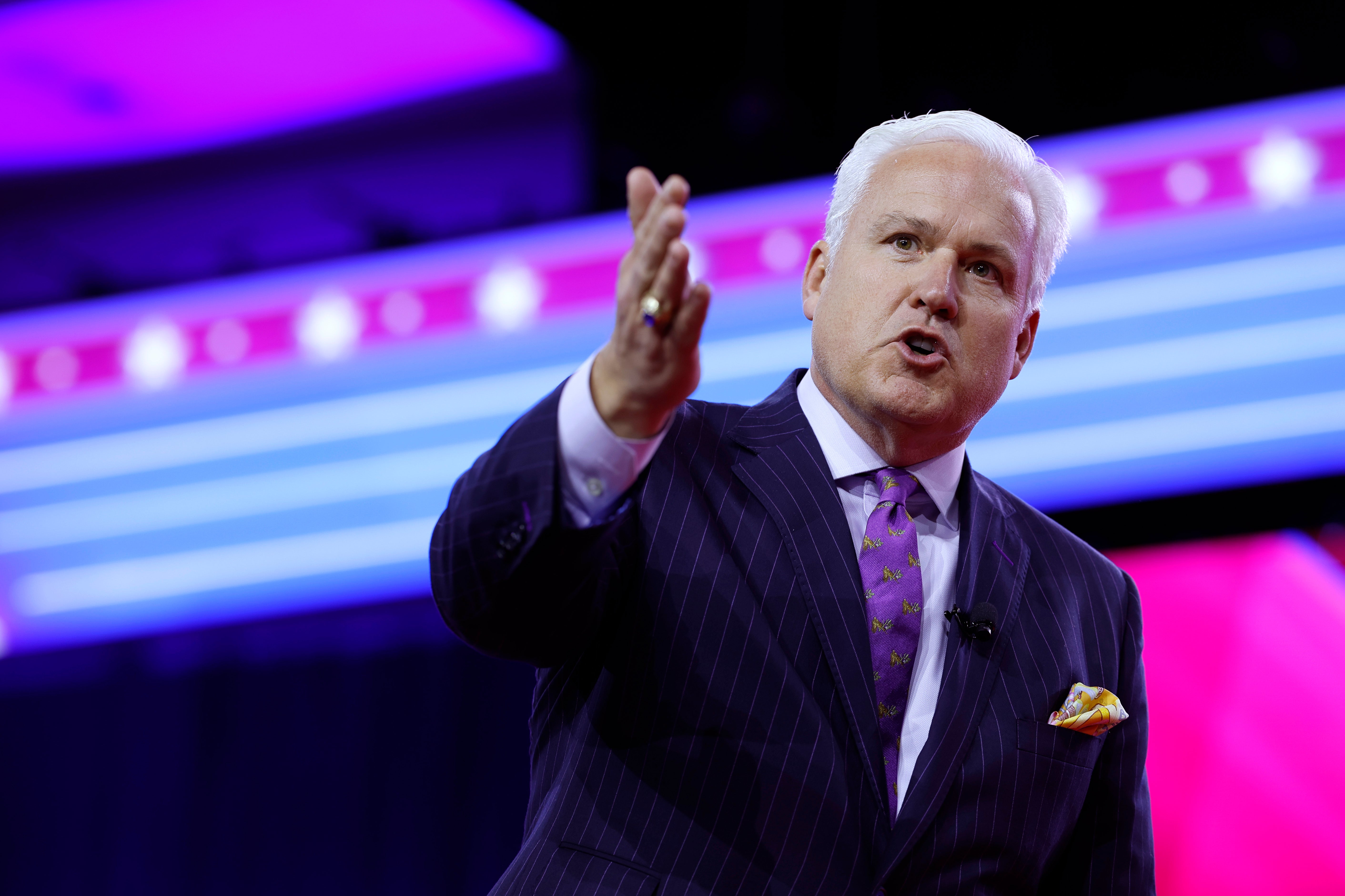 CPAC head Matt Schlapp at his conference in 2024