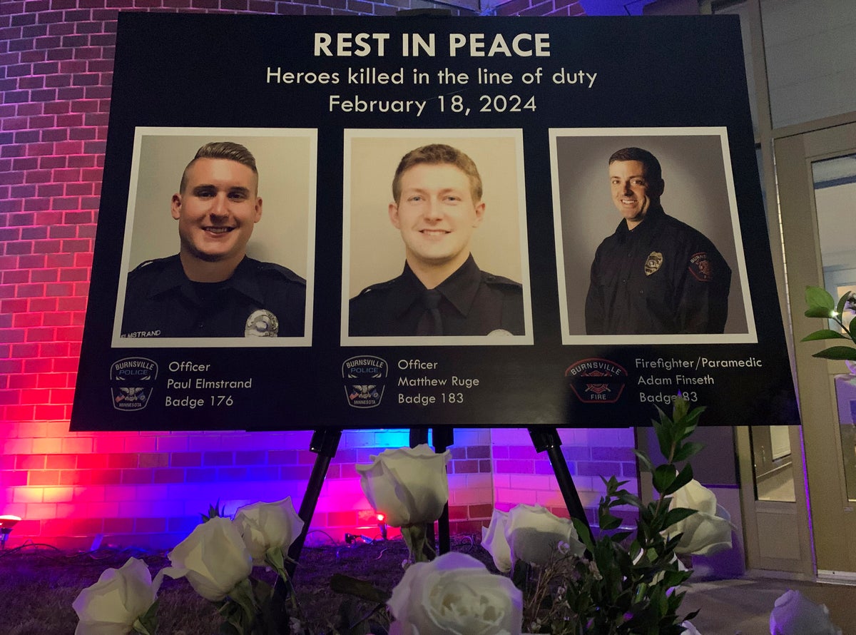 Thousands expected at memorial service for 3 slain Minnesota first responders