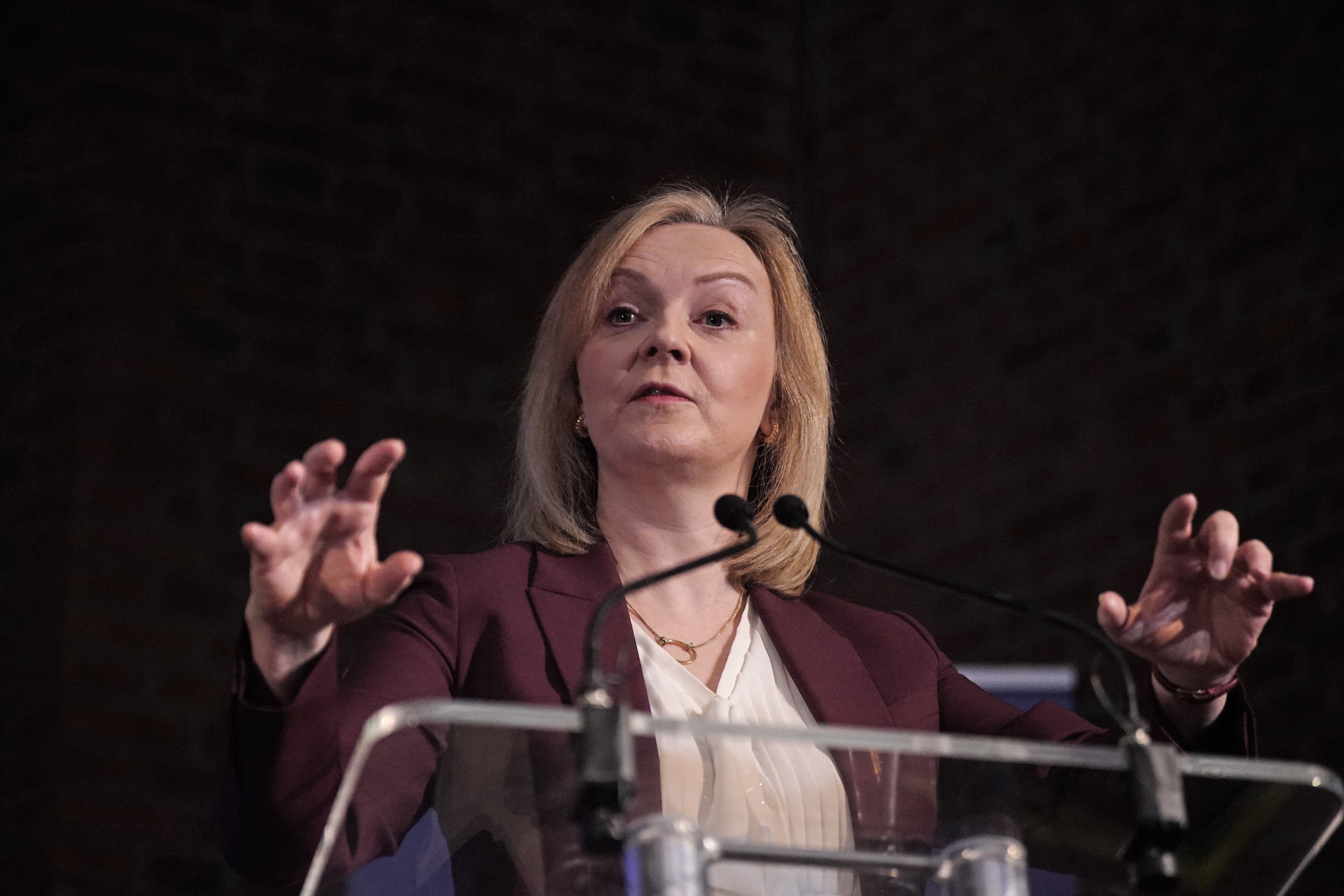 At times echoing the rhetoric of former president Donald Trump, Ms Truss also blamed ‘quangos and bureaucrats and lawyers’ for her political demise